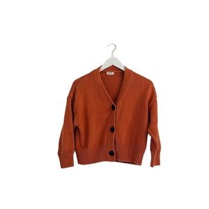 Orange Chunky Cardigan - Women’s SZ L